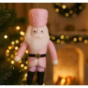 Loops & Threads Pink Nutcracker Needle Felting Kit - Advanced Skill Level - 4.2"